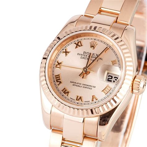 rolex rose gold womens